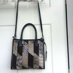 New Claudia Firenze Genuine Leather Satchel